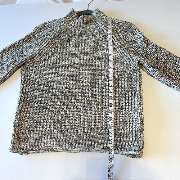 Madewell Vernon Marl Cotton Mock Neck Pullover Sweater, women’s size XS - Picture 5 of 12